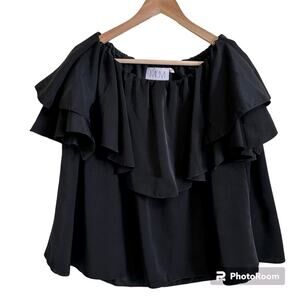 Mlm women’s blouse small‎ black date night
